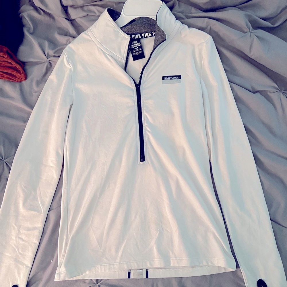 Victoria Secret Pink half zip up. Size small with fleece lining.